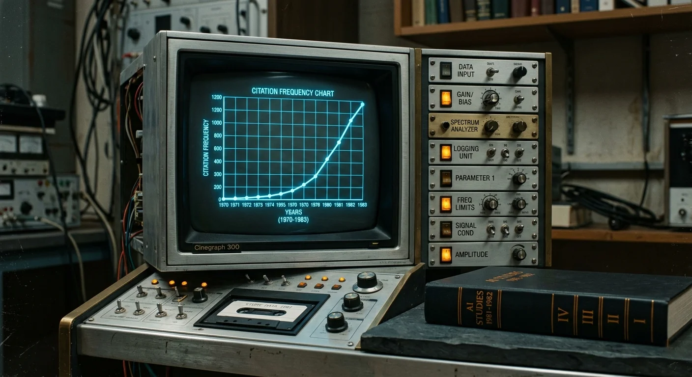 A citation-frequency chart beside eight instrument modules and a four-volume research series — Nekko's research and free tools.